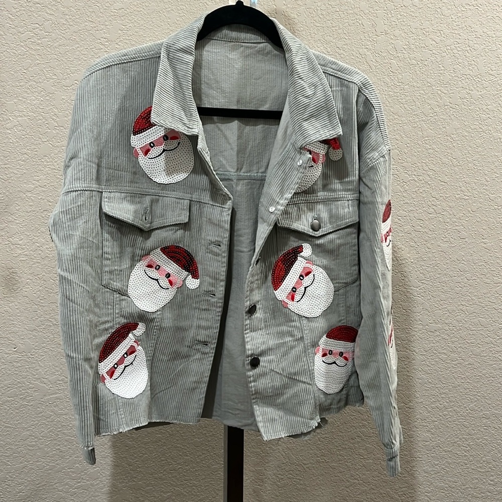 SEQUIN SANTA JACKET